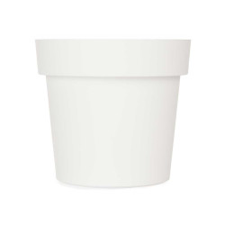 VASO PLASTICO BRANCO 16 CM DIAM