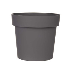 MACETA PLASTICO GRIS 16CM DIAM