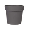 PLASTIC POT GREY 16CM DIAM