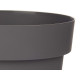 VASO PLASTICA GRIGIO 16CM DIAM