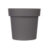 POT EN PLASTIQUE GRIS 16CM DIAM