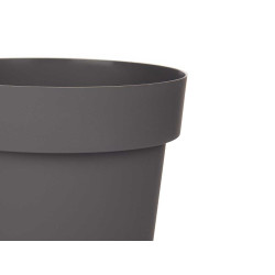 MACETA PLASTICO GRIS 16CM DIAM