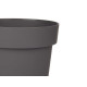 POT EN PLASTIQUE GRIS 16CM DIAM