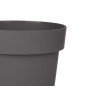 PLASTIC POT GREY 16CM DIAM