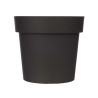 VASO PLASTICA ANTRACITE 16CM DIAM