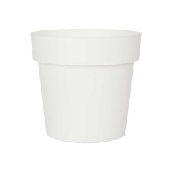 VASO PLASTICA BIANCO 18CM DIAM