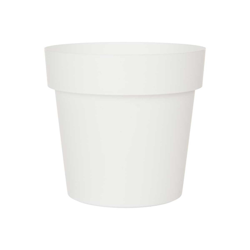 VASO PLASTICO BRANCO 18 CM DIAM