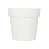 POT EN PLASTIQUE BLANC 18CM DIAM
