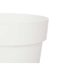 VASO PLASTICO BRANCO 18 CM DIAM