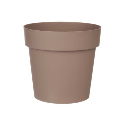 VASO PLASTICA MARRONE 18CM DIAM