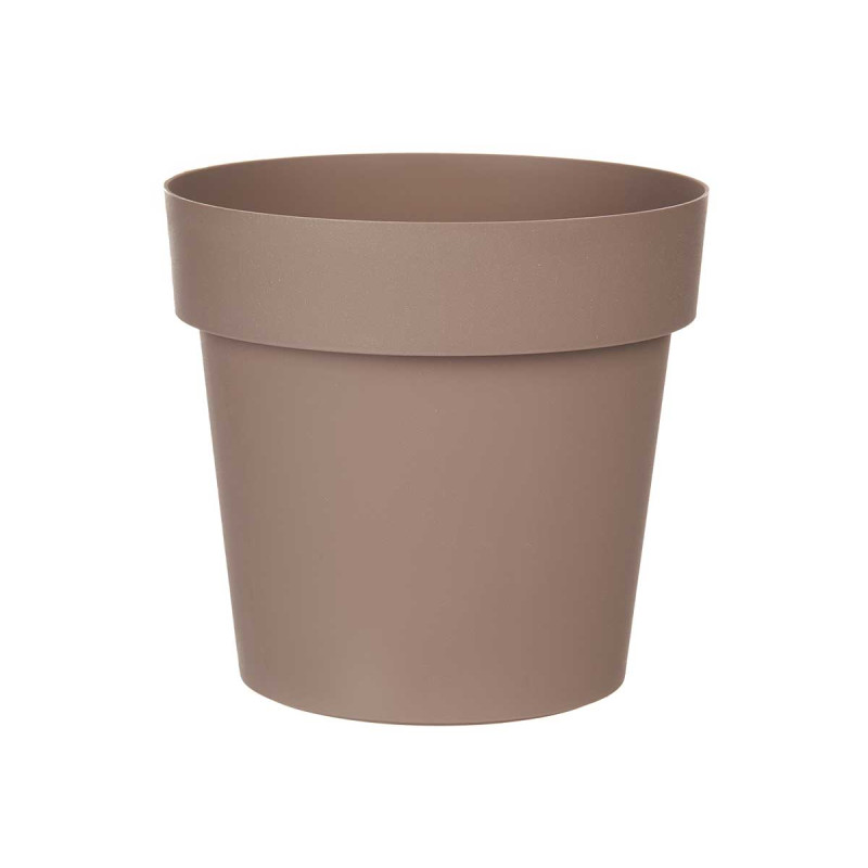 POT EN PLASTIQUE BRUN 18CM DIAM