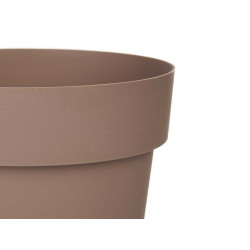 VASO PLASTICO CASTANHO 18 CM DIAM