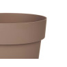 POT EN PLASTIQUE BRUN 18CM DIAM