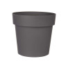 MACETA PLASTICO GRIS 18CM DIAM