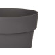 POT EN PLASTIQUE GRIS 18CM DIAM