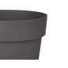 VASO PLASTICA GRIGIO 18CM DIAM