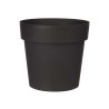 POT EN PLASTIQUE ANTHRACITE  18CM DIAM