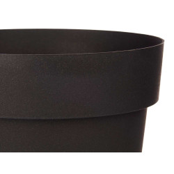 PLASTIC POT ANTHRACITE 18CM DIAM