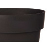 POT EN PLASTIQUE ANTHRACITE  18CM DIAM