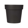 VASO PLASTICA ANTRACITE 18CM DIAM