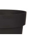 POT EN PLASTIQUE ANTHRACITE  18CM DIAM