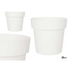 VASO PLASTICA BIANCO 20CM DIAM