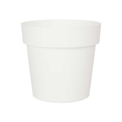 POT EN PLASTIQUE BLANC 20CM DIAM