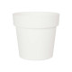 PLASTIC POT WHITE 20CM DIAM