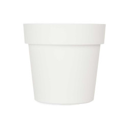 VASO PLASTICA BIANCO 20CM DIAM