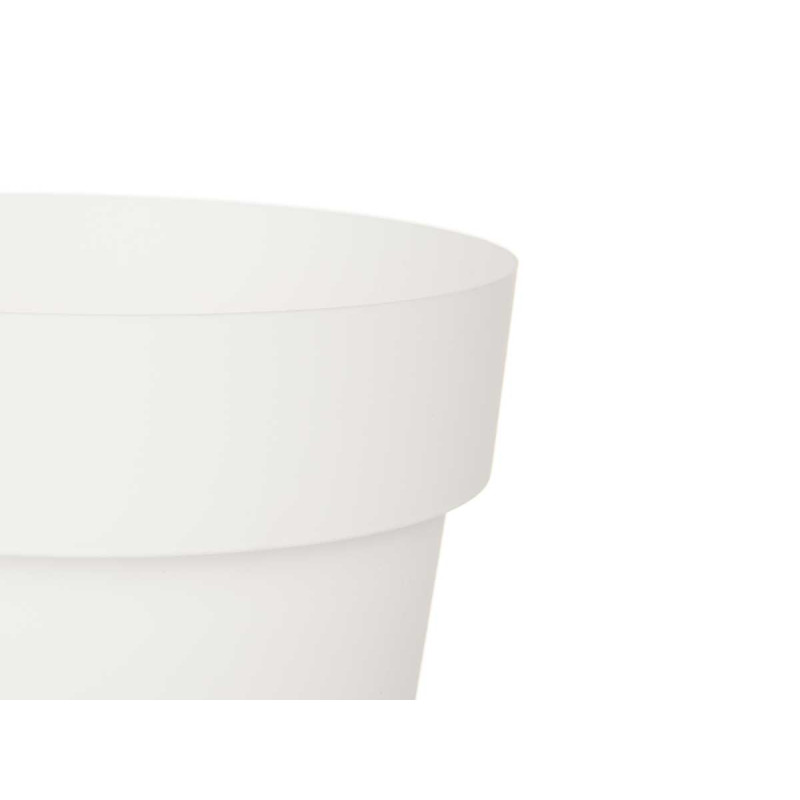 POT EN PLASTIQUE BLANC 20CM DIAM