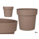 POT EN PLASTIQUE BRUN 20CM DIAM