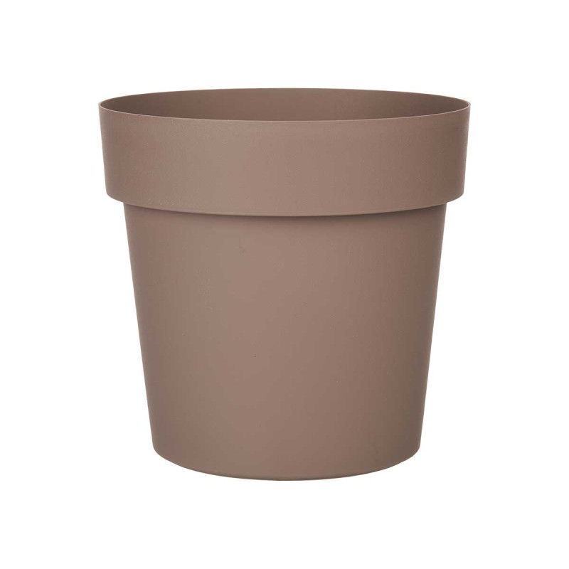 MACETA PLASTICO MARRON 20CM DIAM