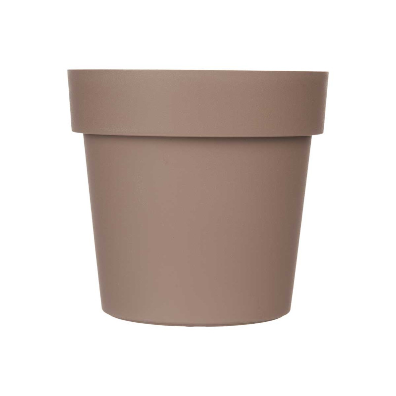 VASO PLASTICO CASTANHO 20 CM DIAM