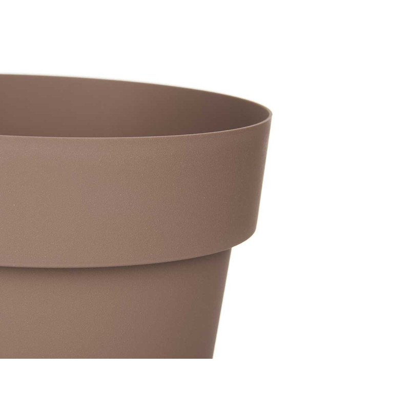 POT EN PLASTIQUE BRUN 20CM DIAM