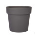 VASO PLASTICO CINZENTO 20 CM DIAM