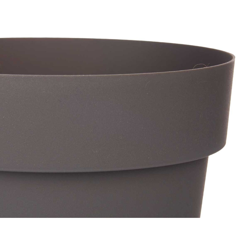 MACETA PLASTICO GRIS 20CM DIAM