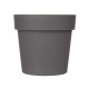 VASO PLASTICA GRIGIO 20CM DIAM