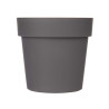 VASO PLASTICO CINZENTO 20 CM DIAM