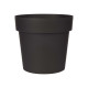 VASO PLASTICA ANTRACITE 20CM DIAM