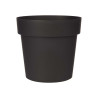 PLASTIC POT ANTHRACITE 20CM DIAM