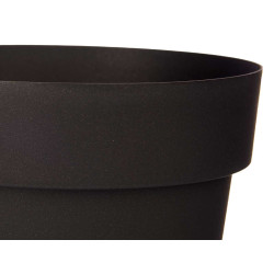 VASO PLASTICO ANTRACITE 20 CM DIAM