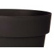 PLASTIC POT ANTHRACITE 20CM DIAM