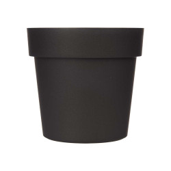 POT EN PLASTIQUE ANTHRACITE  20CM DIAM