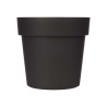 VASO PLASTICO ANTRACITE 20 CM DIAM