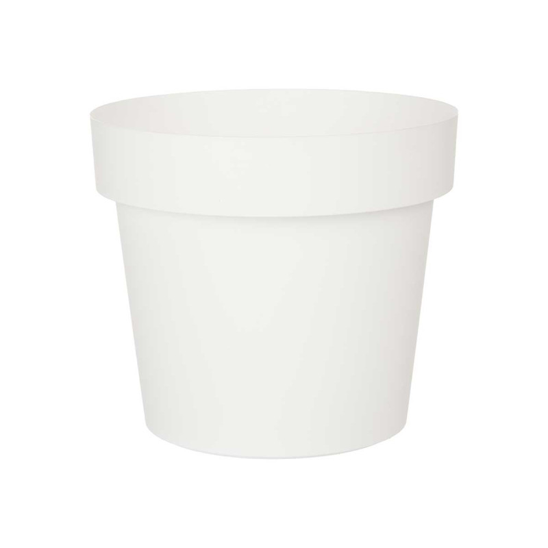 VASO PLASTICO BRANCO 25 CM DIAM