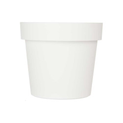 POT EN PLASTIQUE BLANC 25CM DIAM