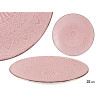 22CM PINK RELIEF DESSERT PLATE 
