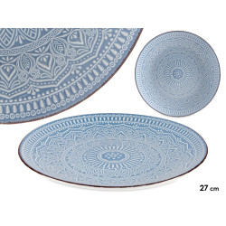 PIATTO RILIEVO PIANO BLU 27CM