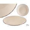 PLATO RELIEVE LLANO BEIGE 27CM