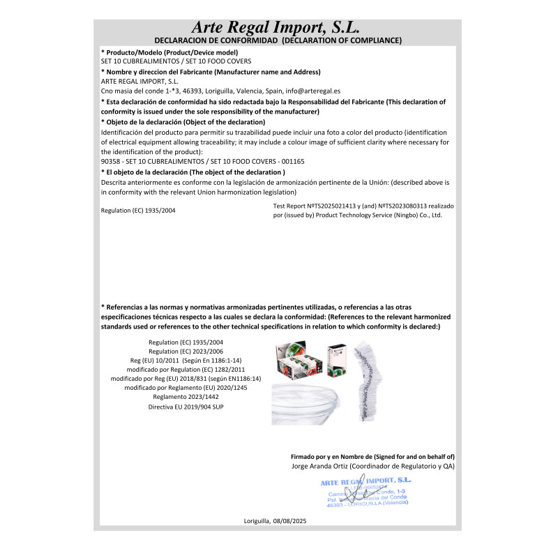 SET 10 COPRIALIMENTI 